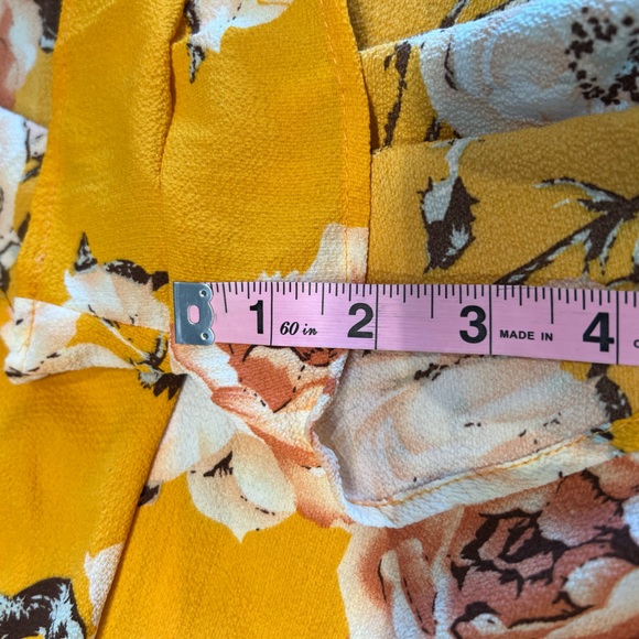 SHEIN VCAY Floral Print One Shoulder Belted Romper - Picture 9 of 11